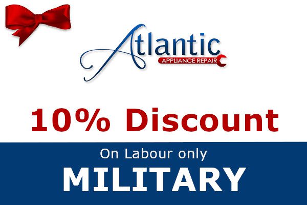 Atlantic Appliance Repair: 10% Military Discount